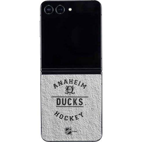 NHL Anaheim Ducks Black Text Galaxy Z Flip5 5G Skin